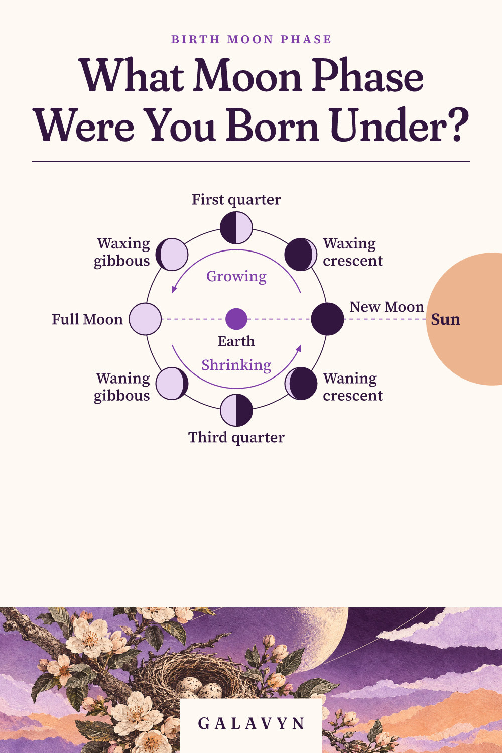 Galavyn cheat sheet: What Moon Phase Were You Born Under?